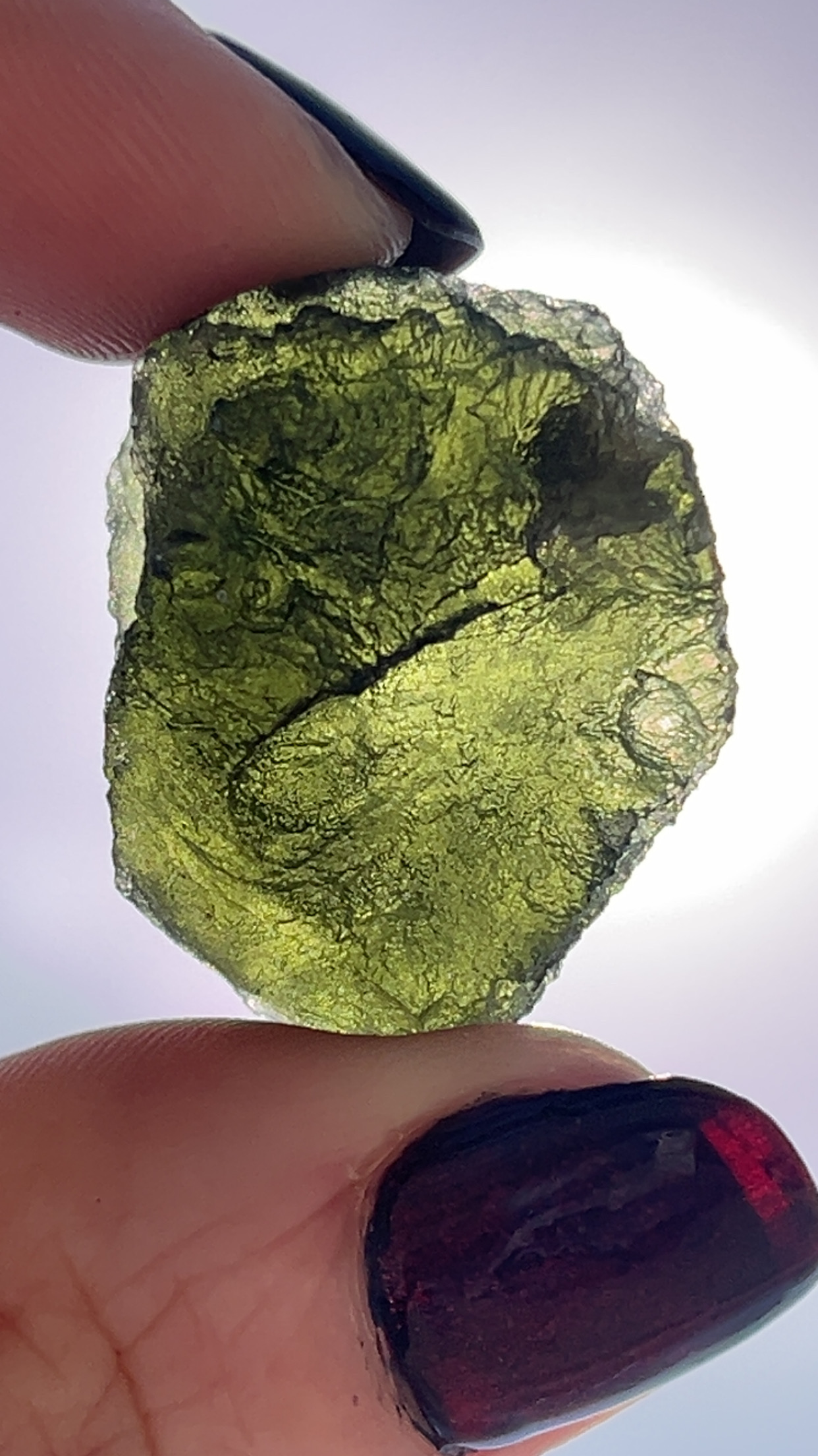 Moldavite- 8.2 g Chlum locality